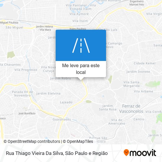 Rua Thiago Vieira Da Silva mapa