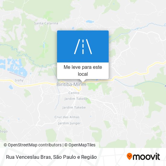 Rua Venceslau Bras mapa