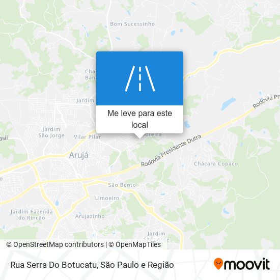 Rua Serra Do Botucatu mapa