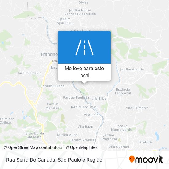 Rua Serra Do Canadá mapa