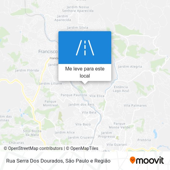 Rua Serra Dos Dourados mapa
