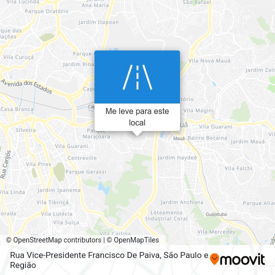 Rua Vice-Presidente Francisco De Paiva mapa