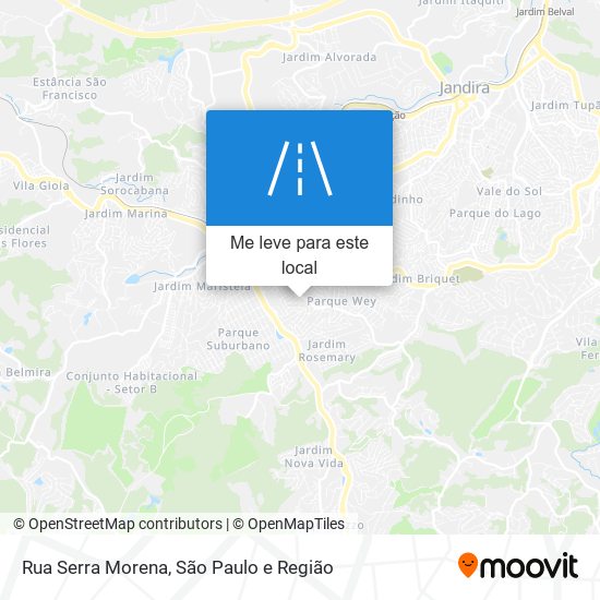 Rua Serra Morena mapa