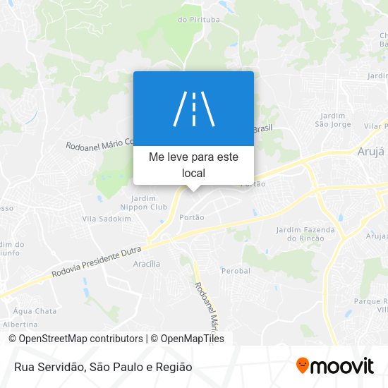 Rua Servidão mapa