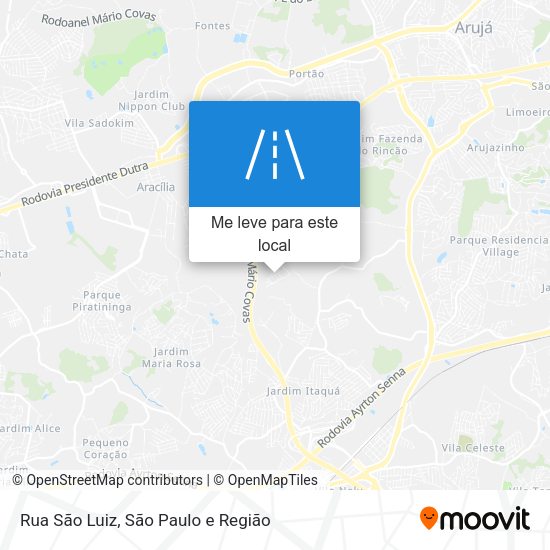 Rua São Luiz mapa