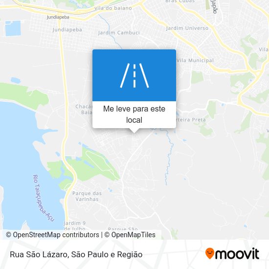 Rua São Lázaro mapa