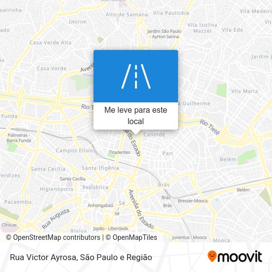 Rua Victor Ayrosa mapa