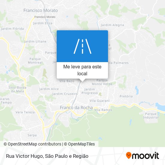 Rua Victor Hugo mapa