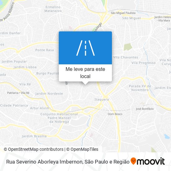 Rua Severino Aborleya Imbernon mapa