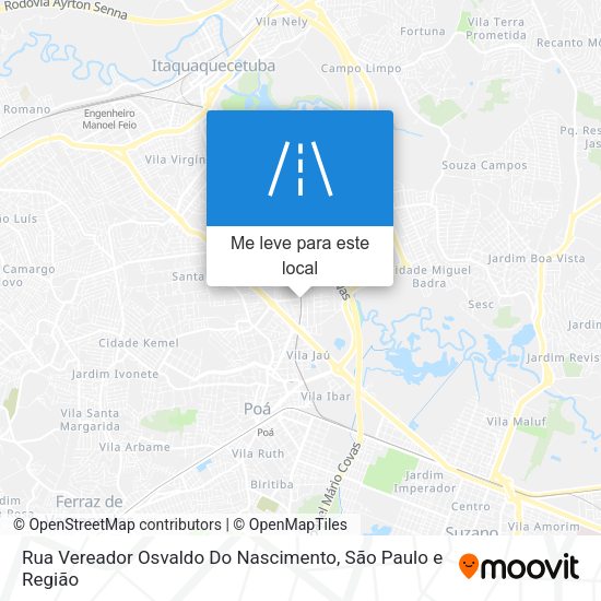 Rua Vereador Osvaldo Do Nascimento mapa