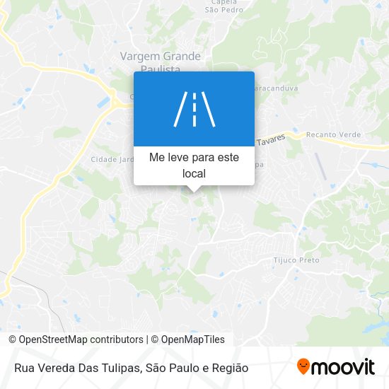 Rua Vereda Das Tulipas mapa