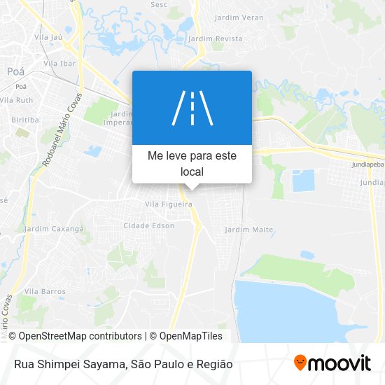 Rua Shimpei Sayama mapa