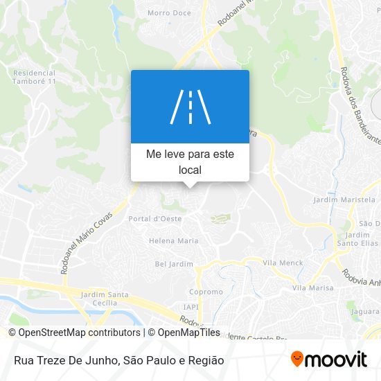 Rua Treze De Junho mapa