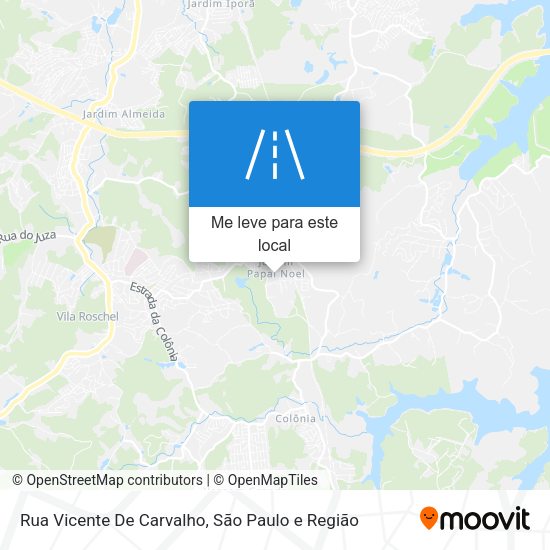 Rua Vicente De Carvalho mapa