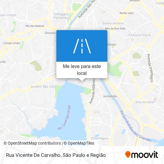 Rua Vicente De Carvalho mapa