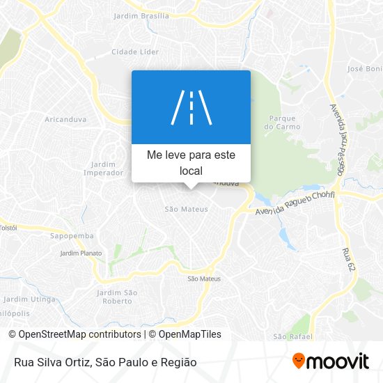 Rua Silva Ortiz mapa