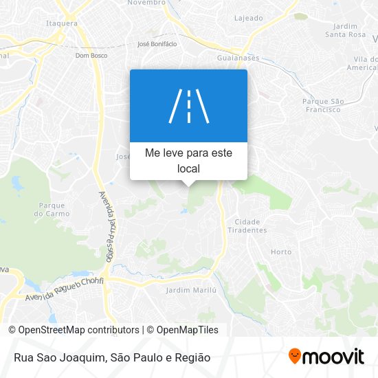 Rua Sao Joaquim mapa