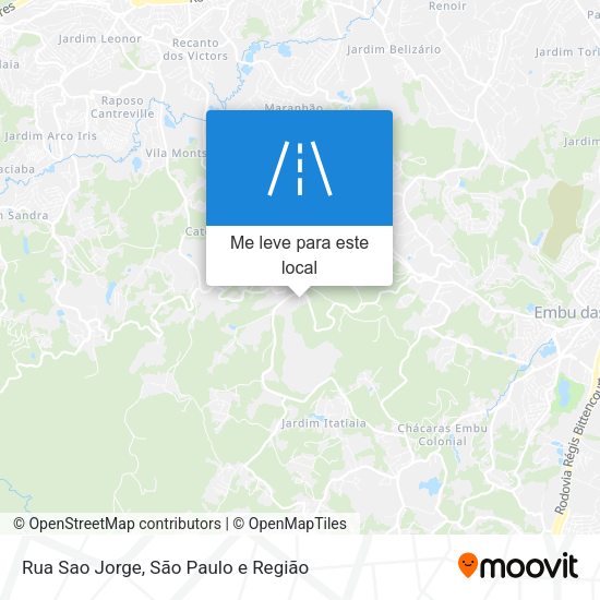 Rua Sao Jorge mapa
