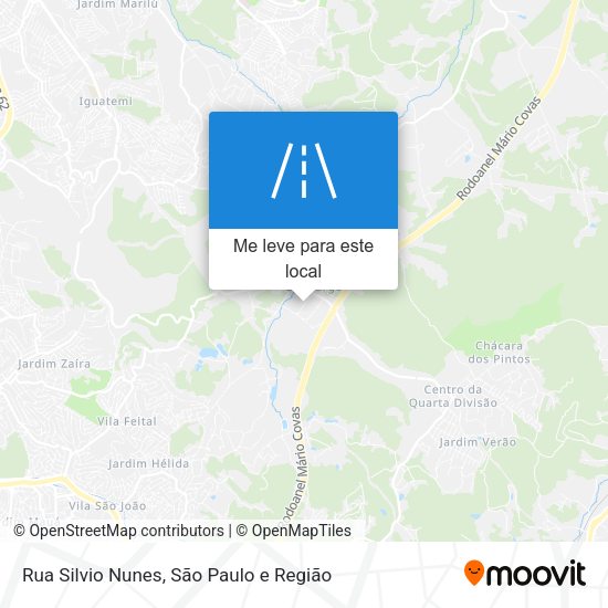 Rua Silvio Nunes mapa