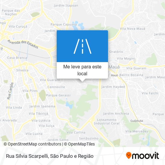 Rua Sílvia Scarpelli mapa