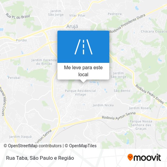 Rua Taba mapa