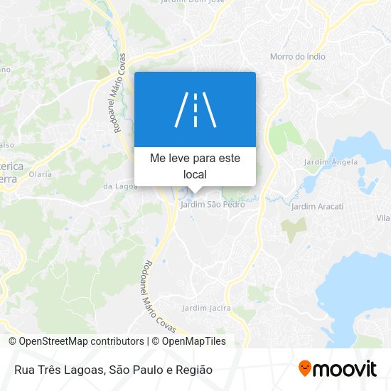 Rua Três Lagoas mapa