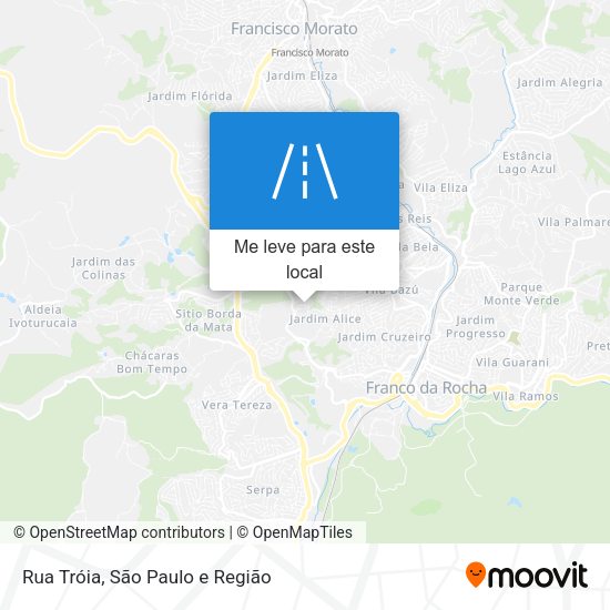 Rua Tróia mapa