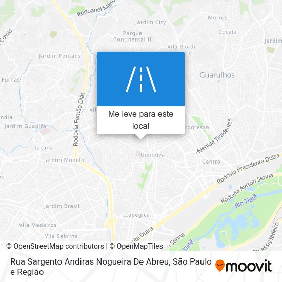 Rua Sargento Andiras Nogueira De Abreu mapa