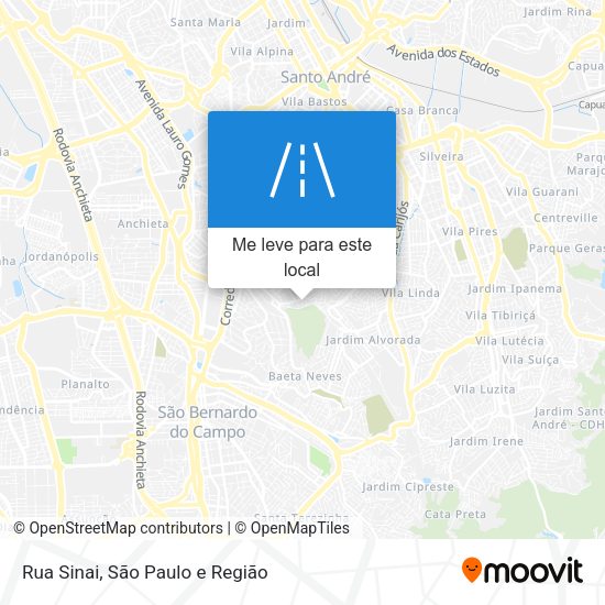 Rua Sinai mapa