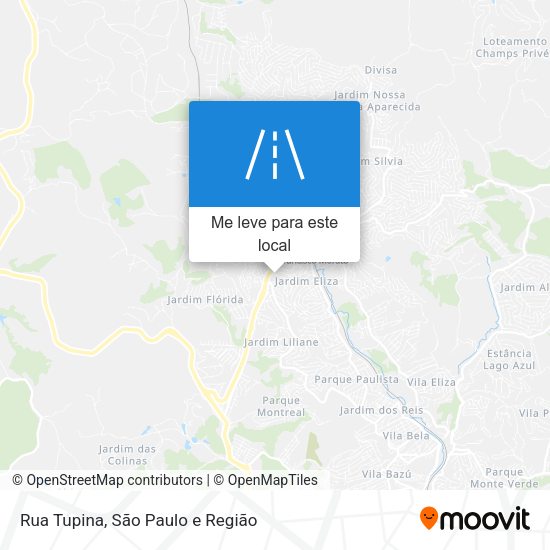 Rua Tupina mapa