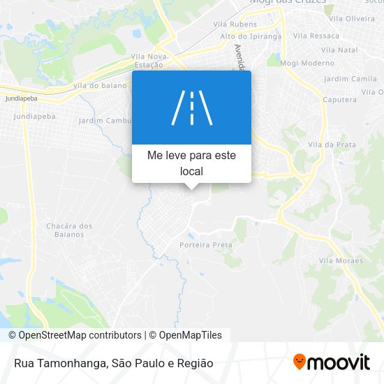 Rua Tamonhanga mapa