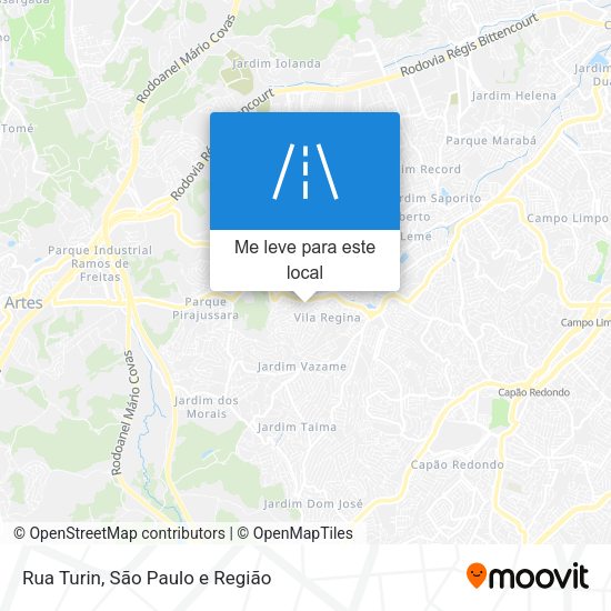 Rua Turin mapa