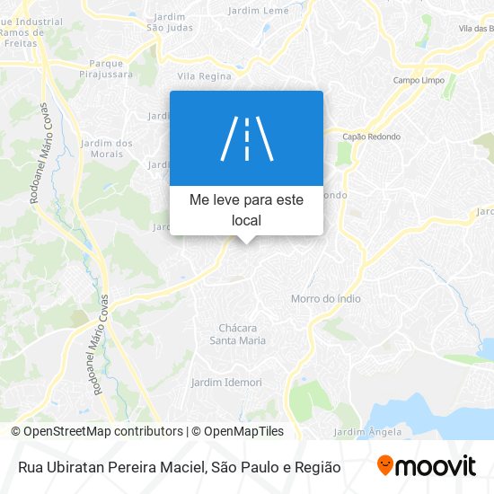 Rua Ubiratan Pereira Maciel mapa