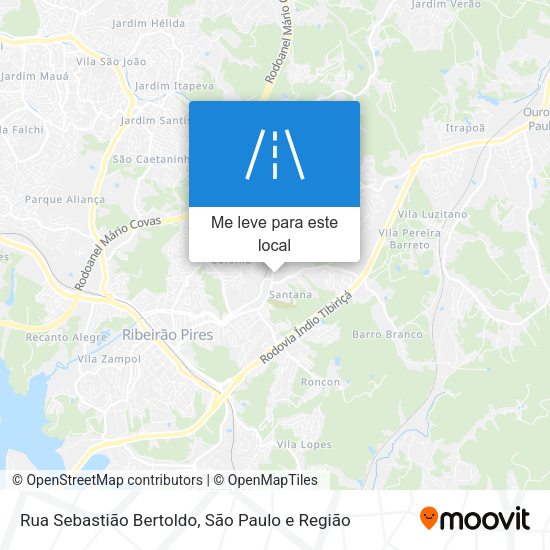 Rua Sebastião Bertoldo mapa