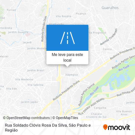 Rua Soldado Clóvis Rosa Da Silva mapa
