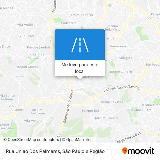 Rua Uniao Dos Palmares mapa
