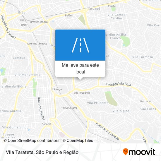 Vila Tarateta mapa