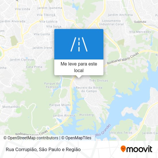 Rua Corrupião mapa