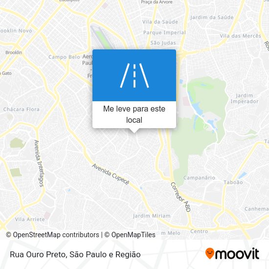Rua Ouro Preto mapa