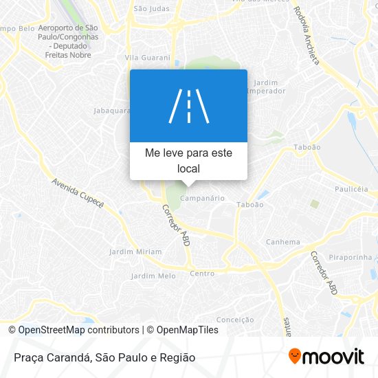 Praça Carandá mapa