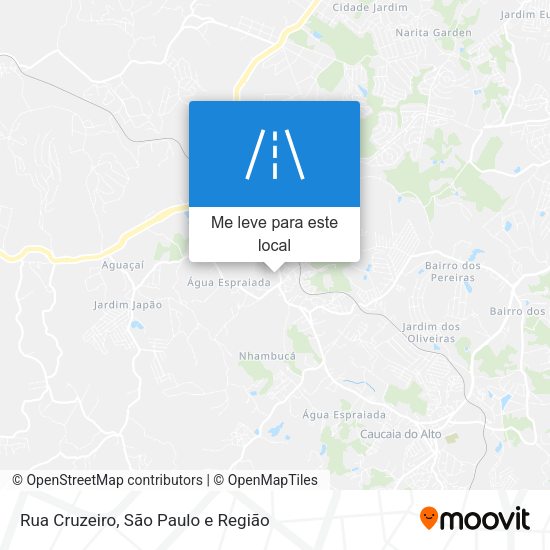 Rua Cruzeiro mapa