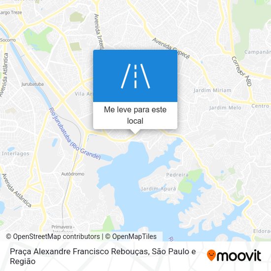 Praça Alexandre Francisco Rebouças mapa