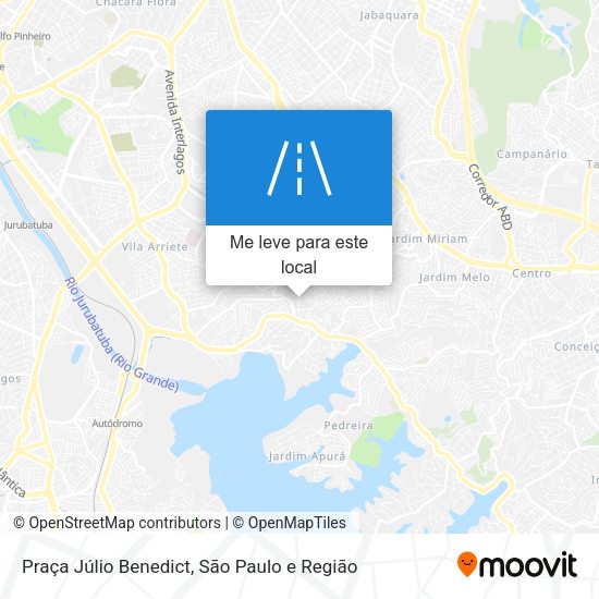 Praça Júlio Benedict mapa