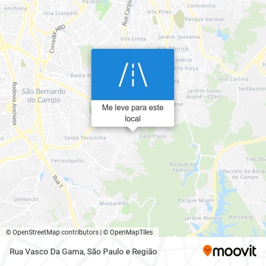 Rua Vasco Da Gama mapa