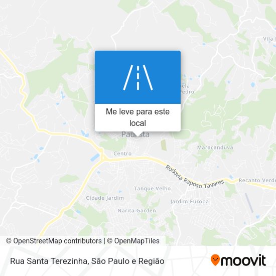 Rua Santa Terezinha mapa