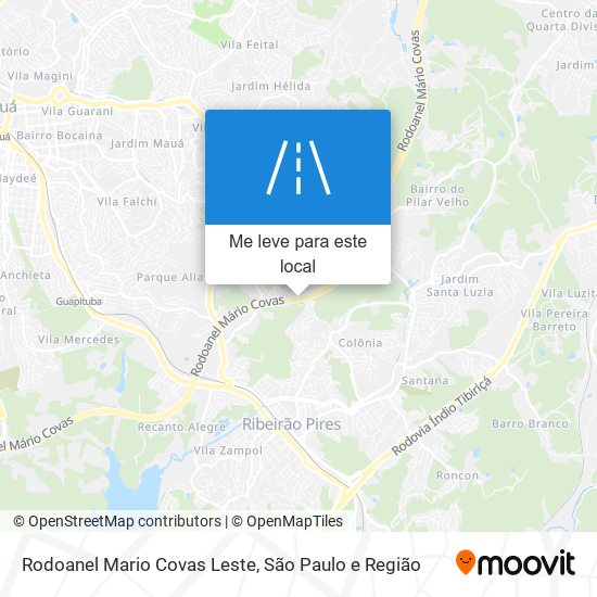 Rodoanel Mario Covas Leste mapa
