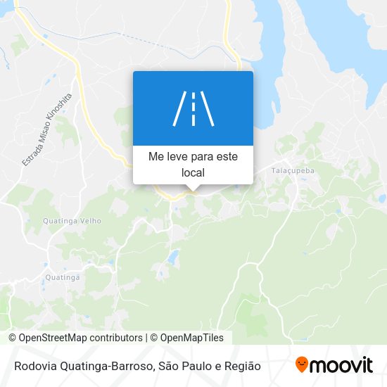 Rodovia Quatinga-Barroso mapa