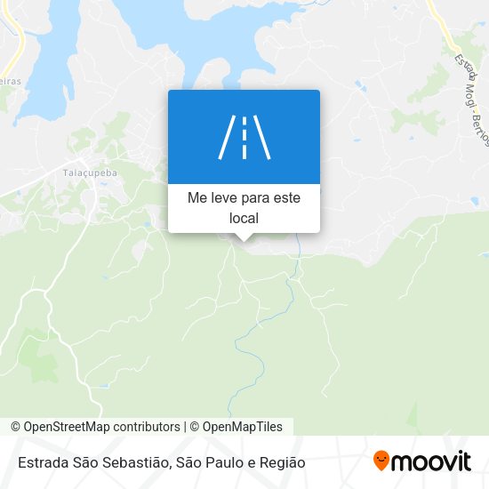 Estrada São Sebastião mapa