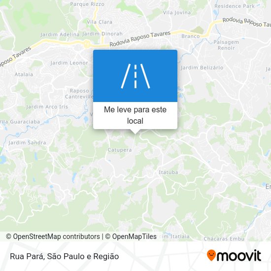Rua Pará mapa