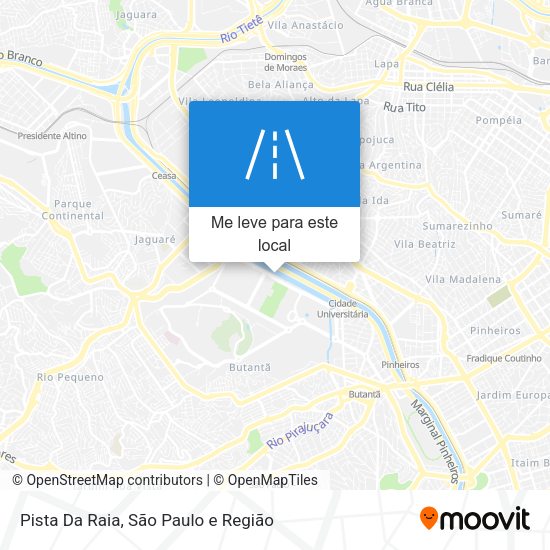 Pista Da Raia mapa